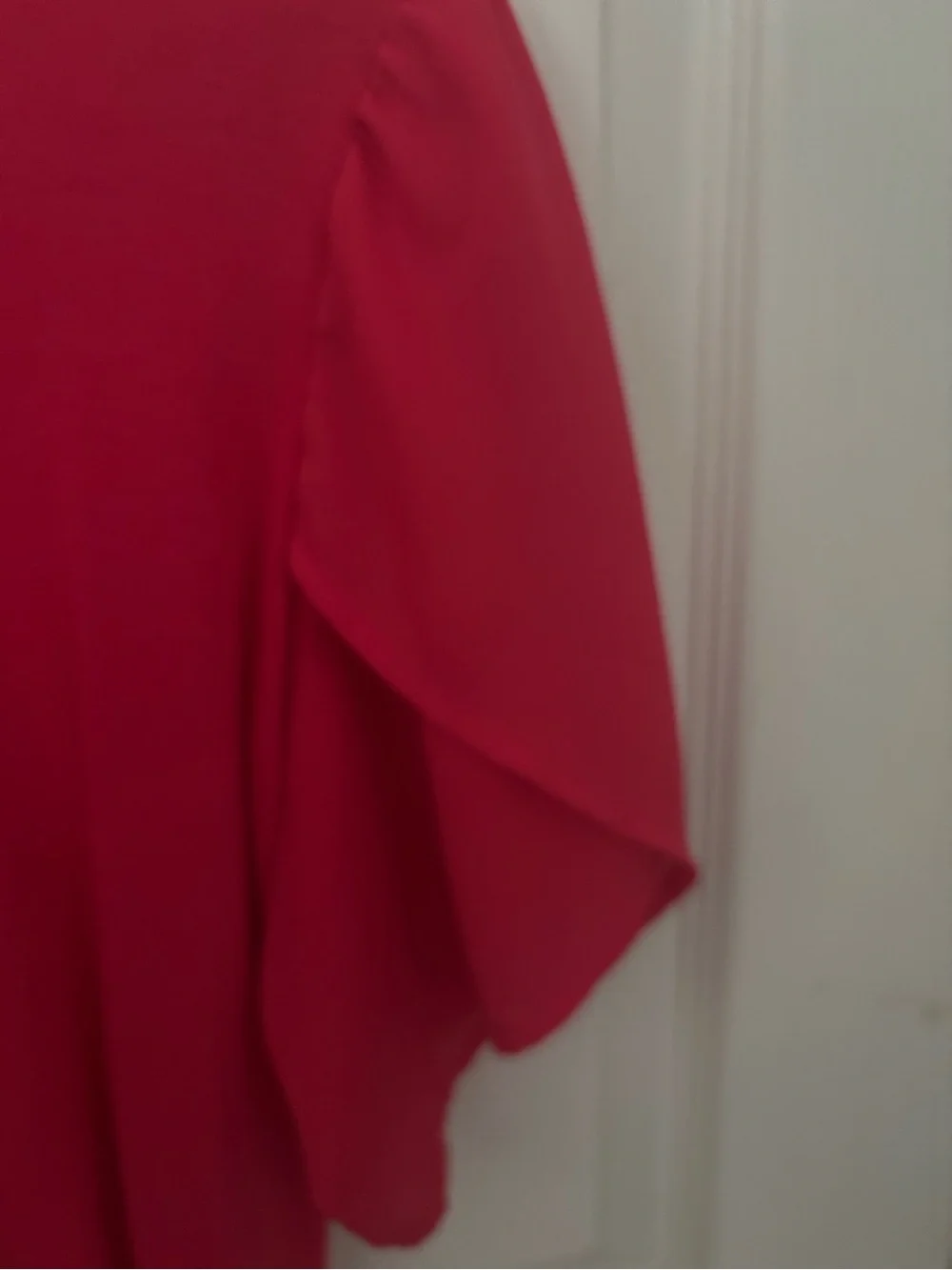Michael Kors Fuchsia Short-Sleeve Ruffle Tee